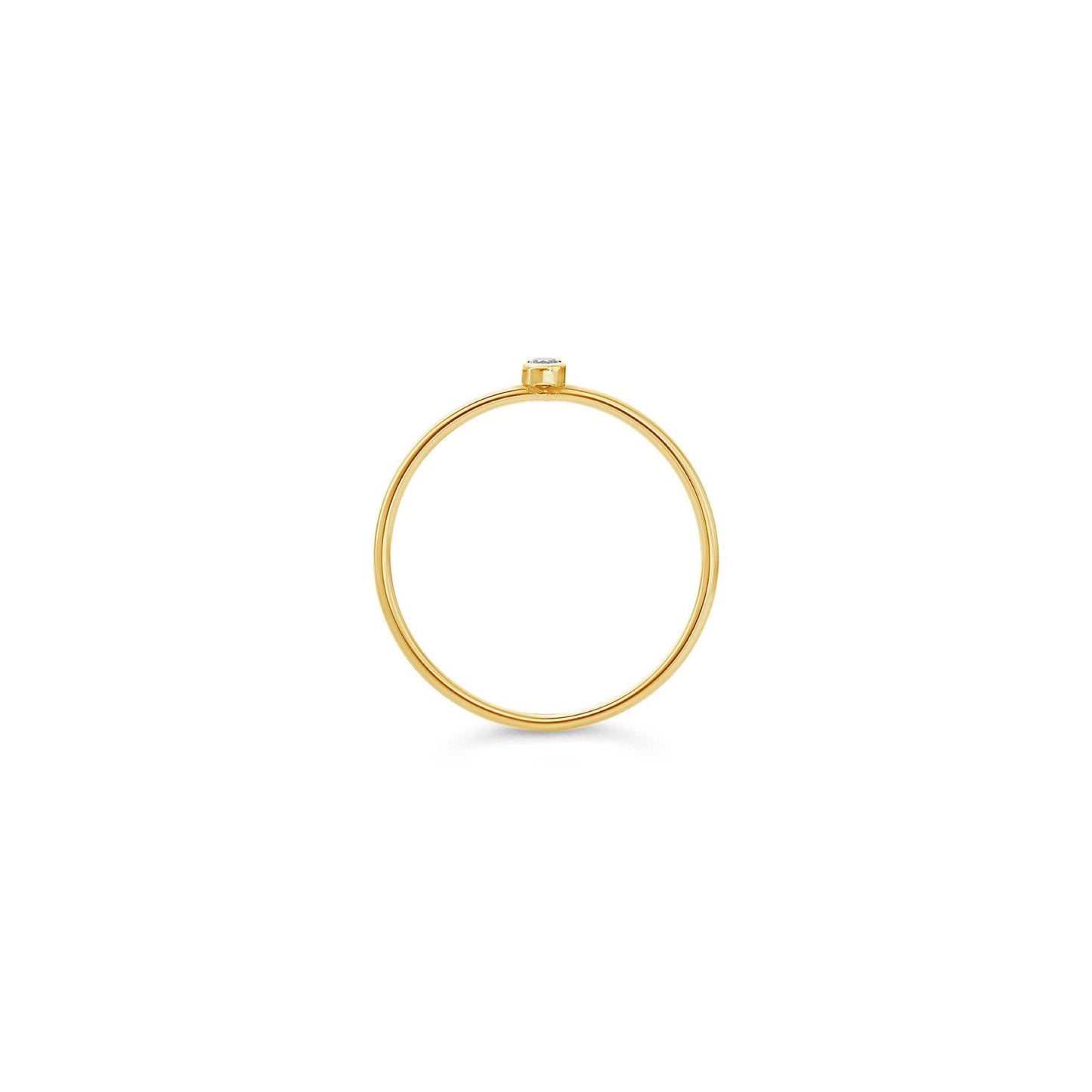 dainty grown diamond stackable ring