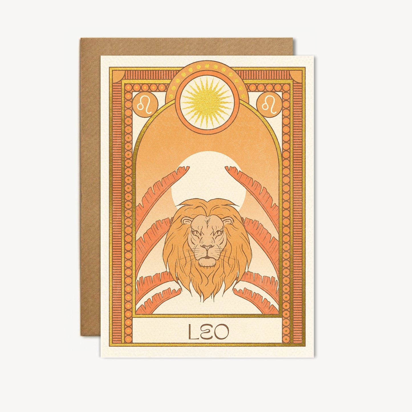 leo zodiac card