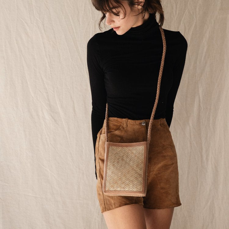 bembien / porta crossbody - caramel