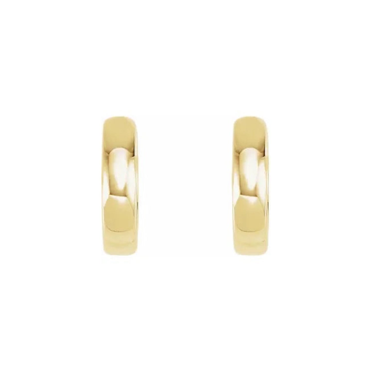 classic hinged huggie hoop earrings
