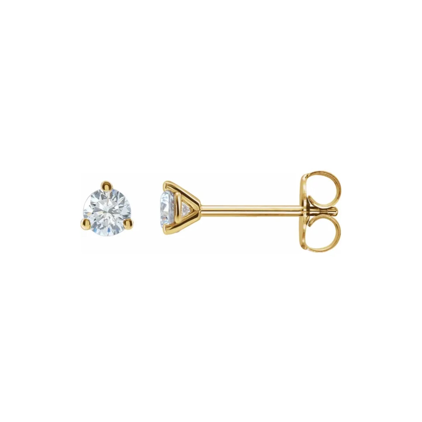 grown diamond stud earrings