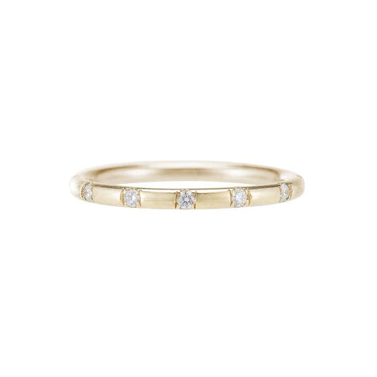diamond dot ring - natural diamond