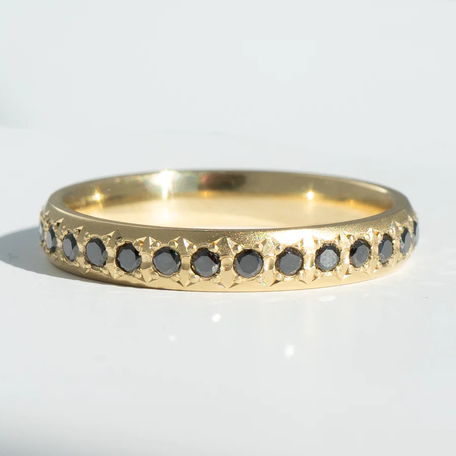 celeste ring band - white diamond