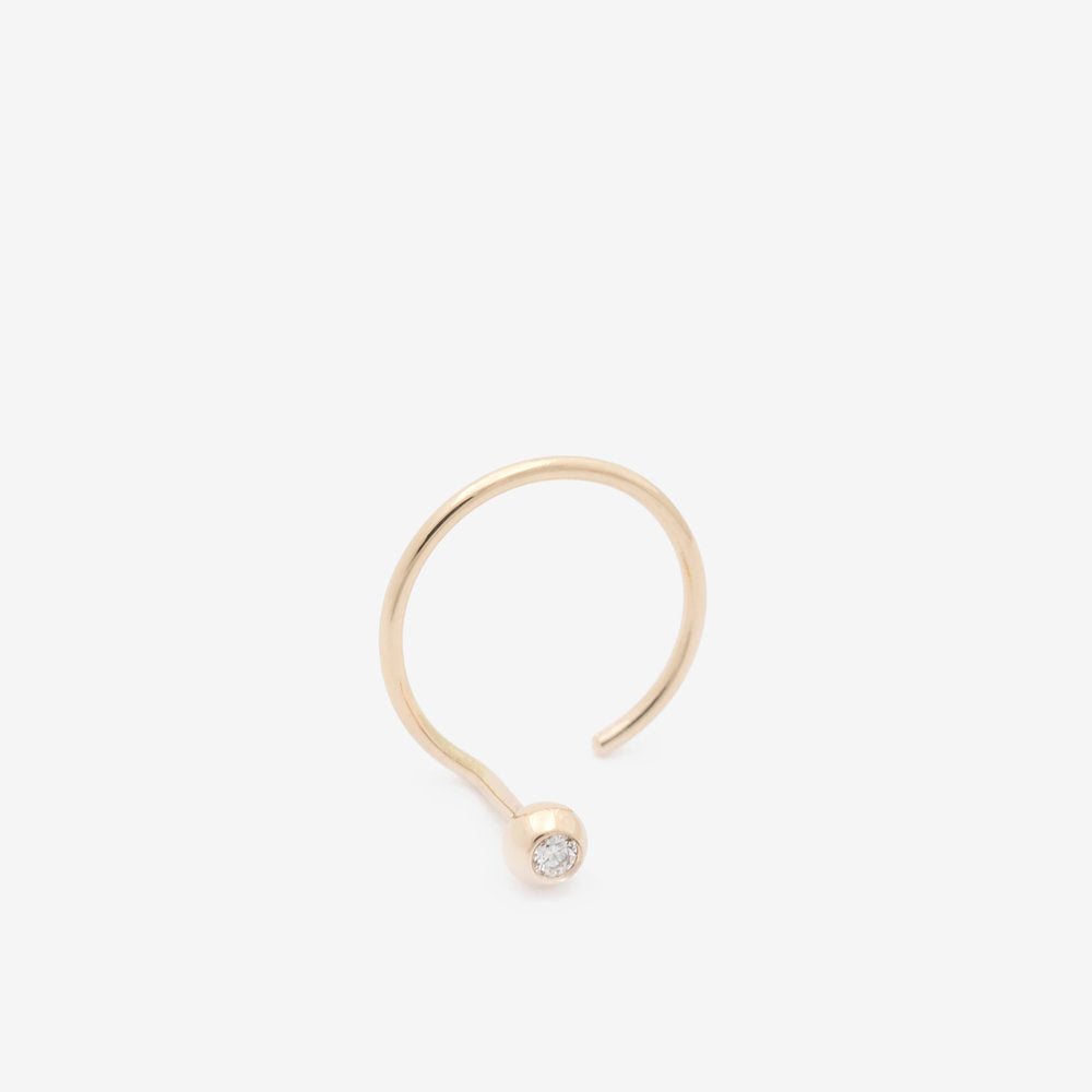 jack + g / diamond ear nut - single
