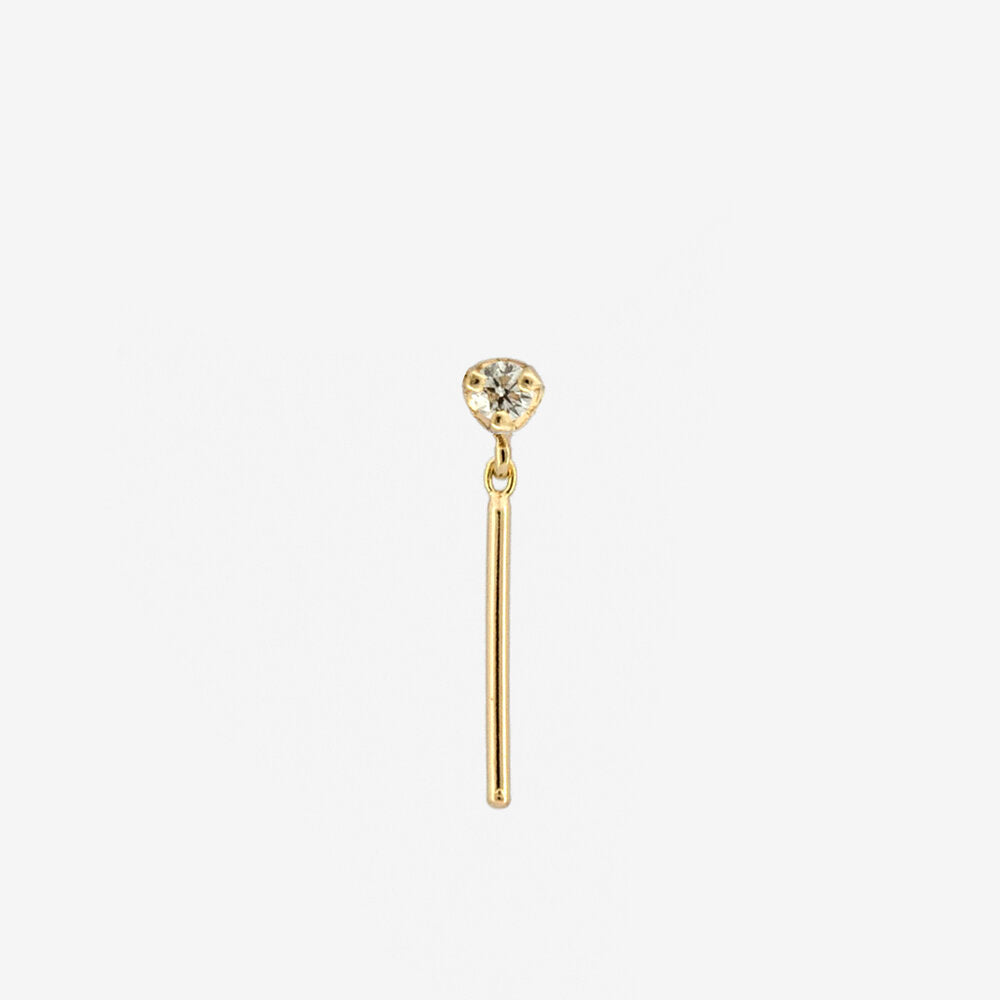 jack & g / diamond wisp stud - single