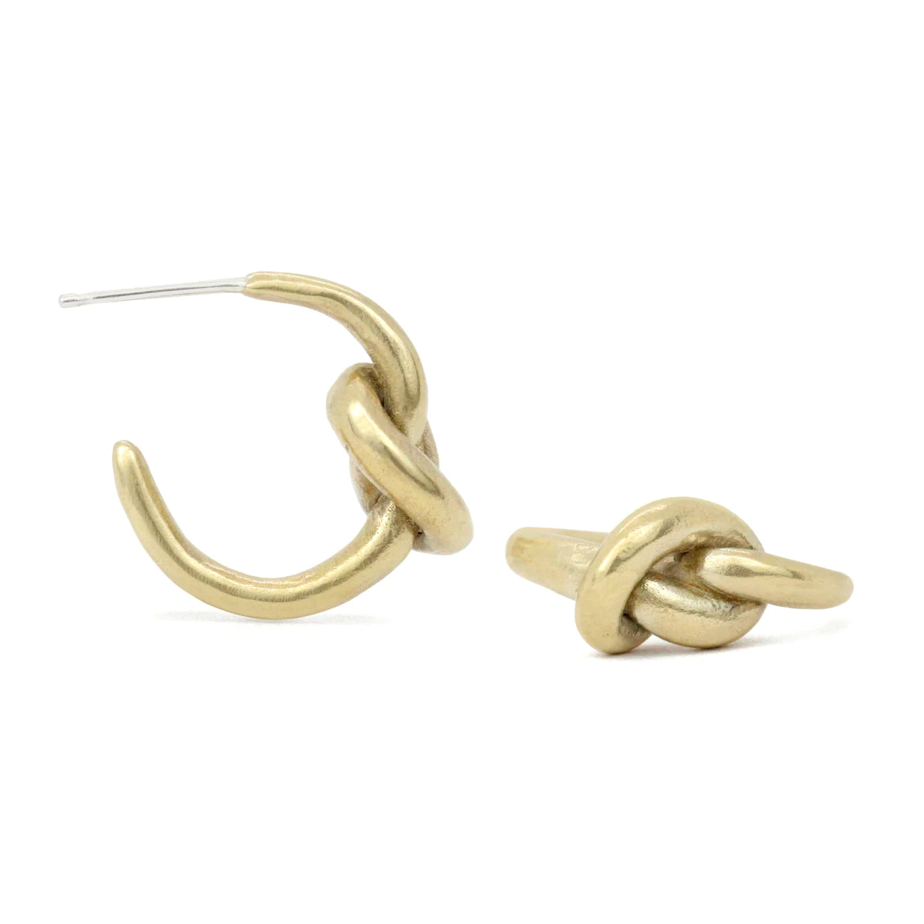 nodo hoop earrings