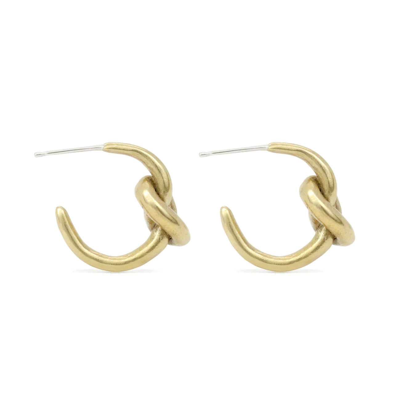 nodo hoop earrings