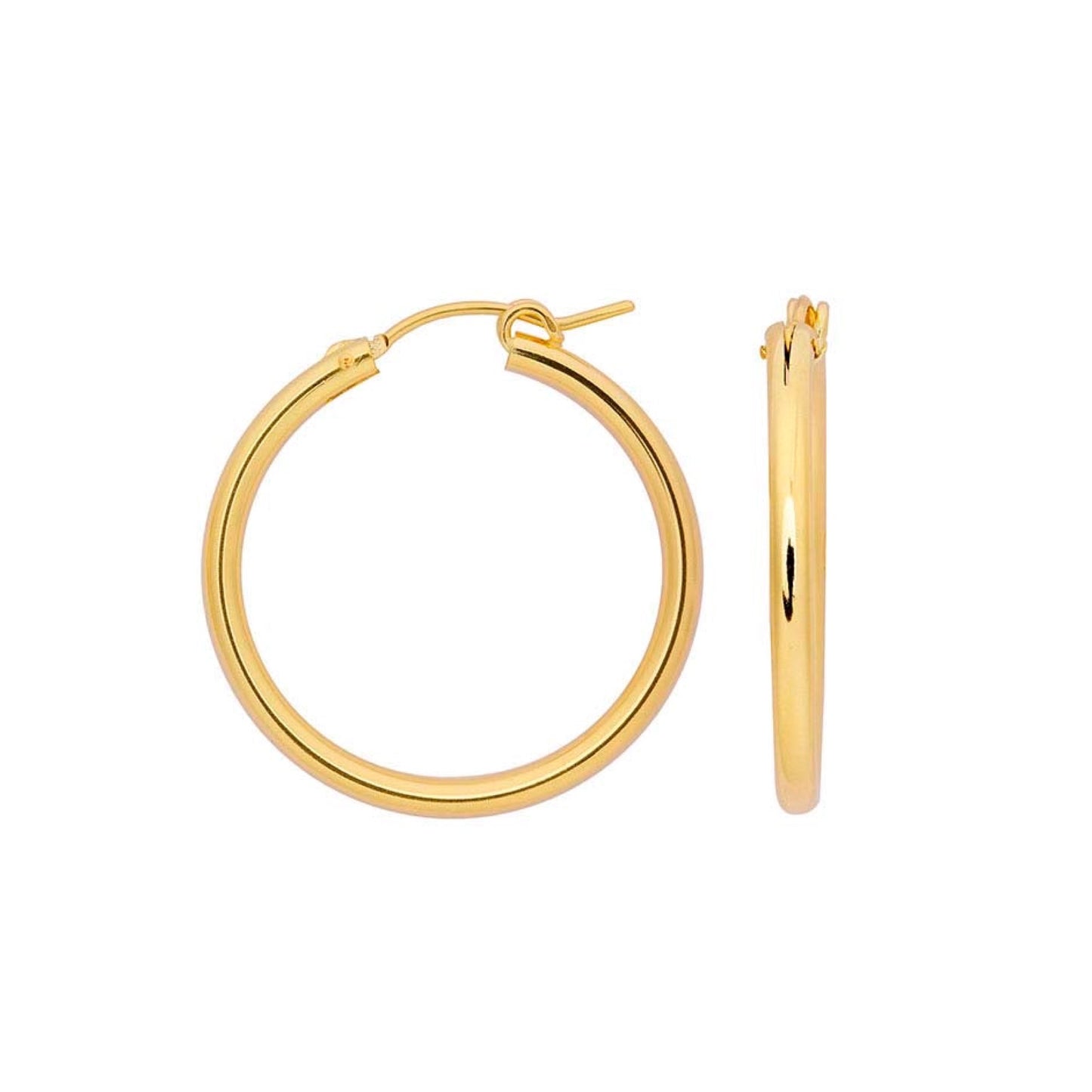 classic tube hoop earrings
