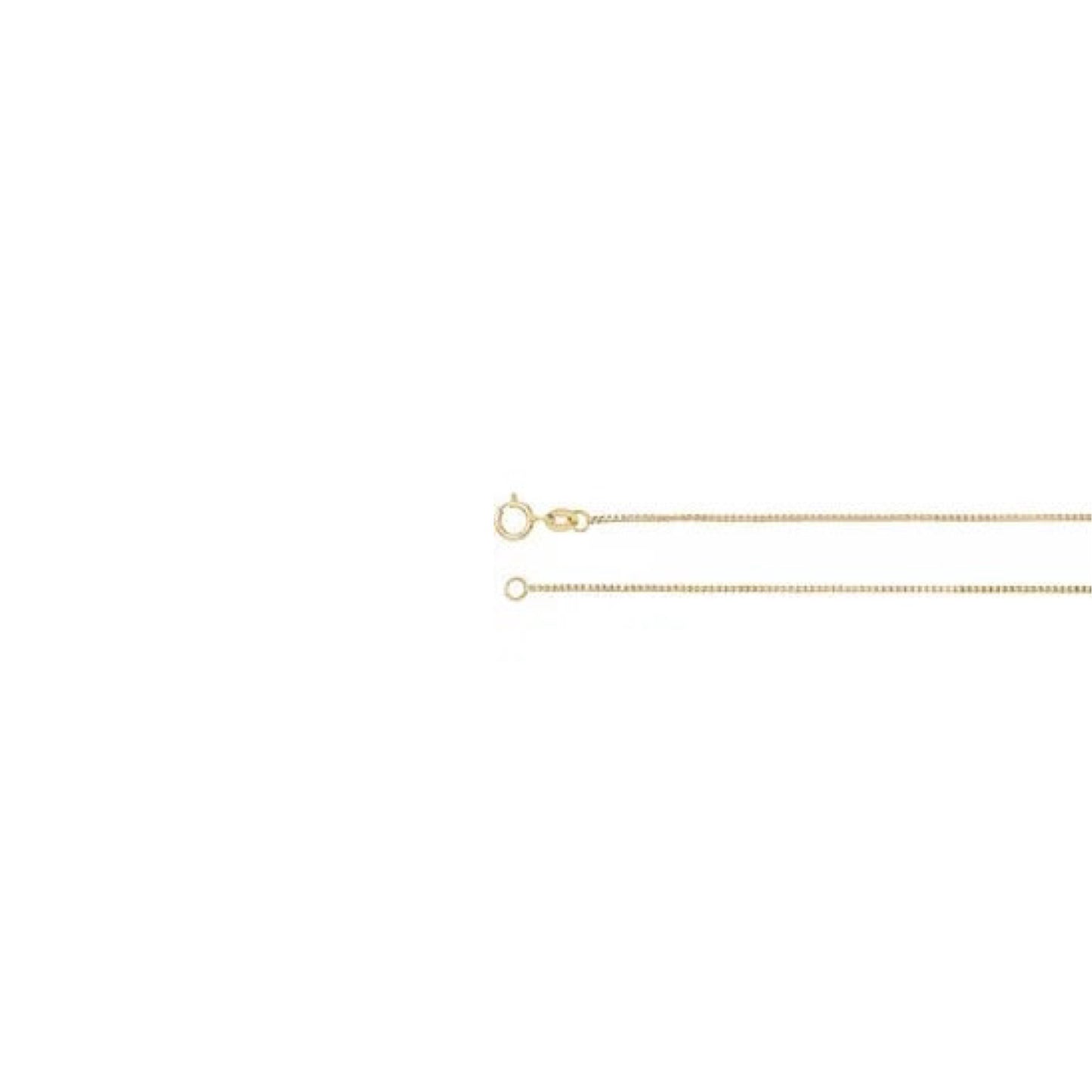 box chain necklace - 0.75mm