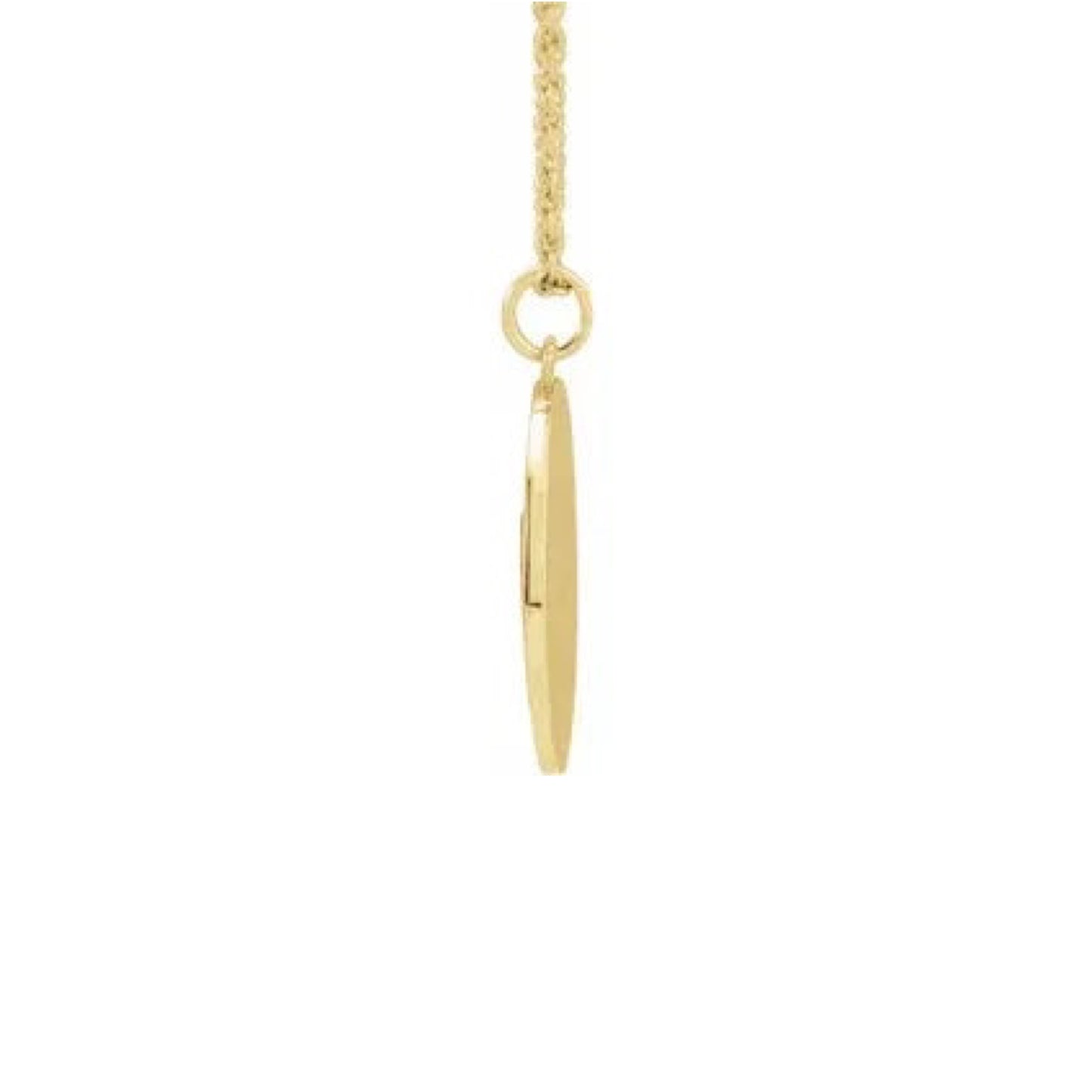 baguette diamond disc pendant necklace