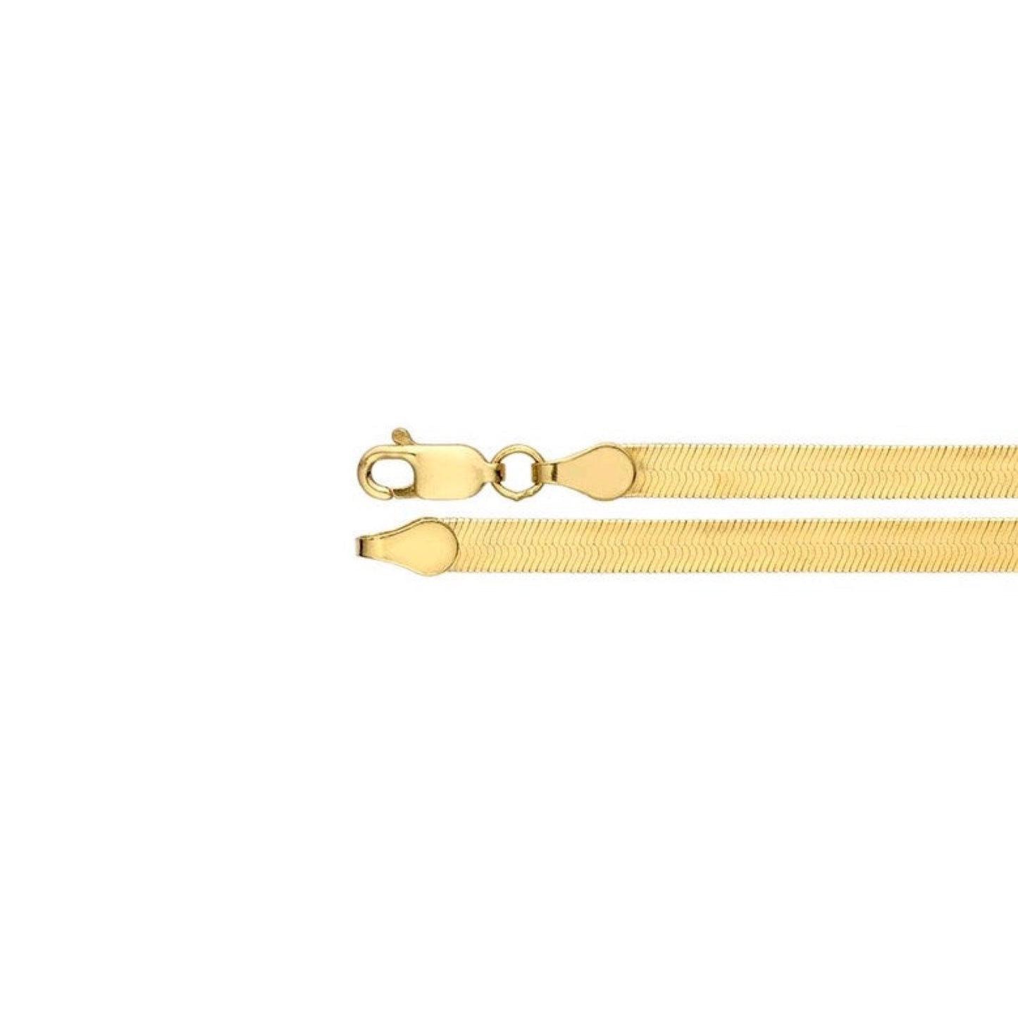 herringbone chain necklace - 4mm
