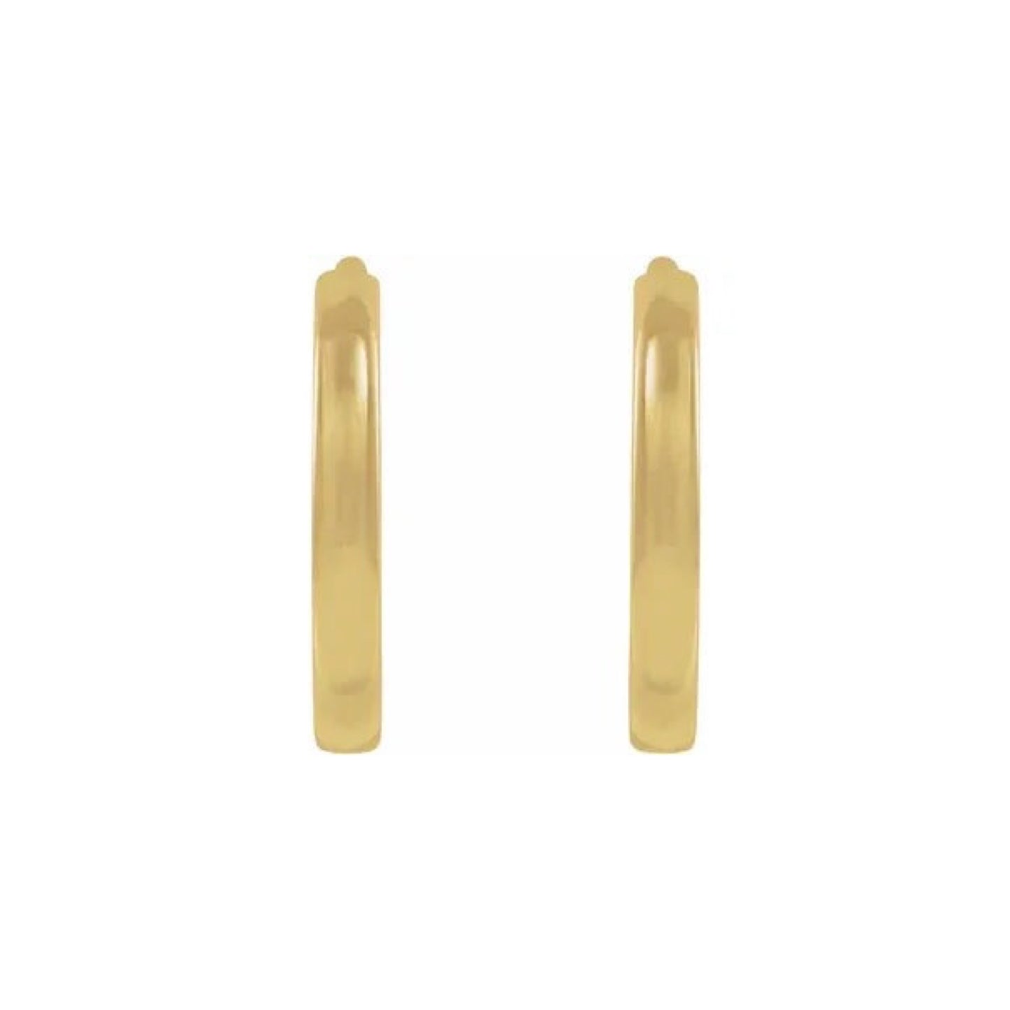 hinged gold layering hoop earrings