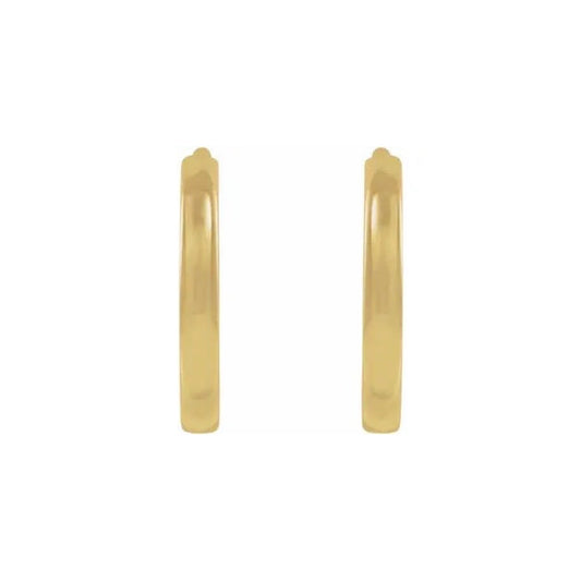 hinged gold layering hoop earrings