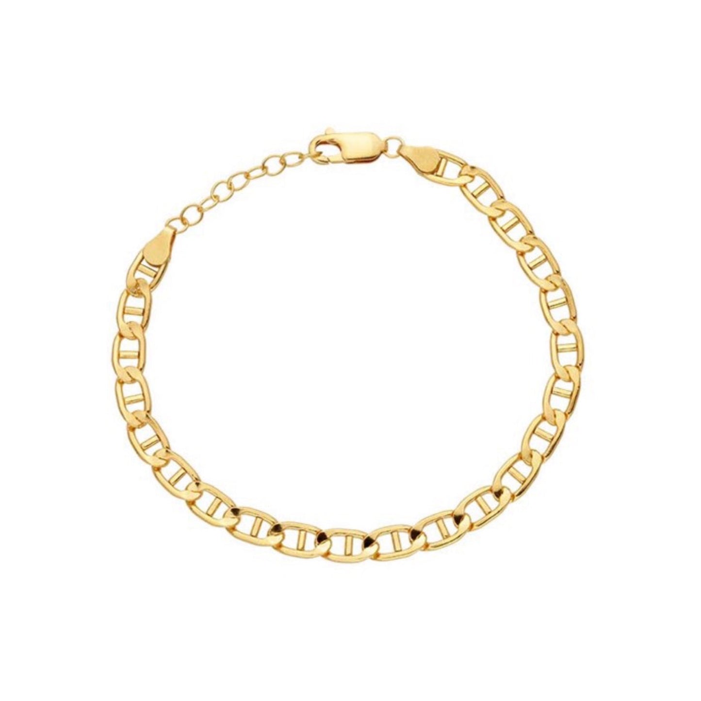 chain bracelet / anchor - 5mm