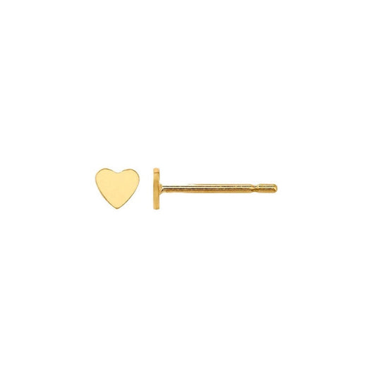 stud earrings / tiny heart