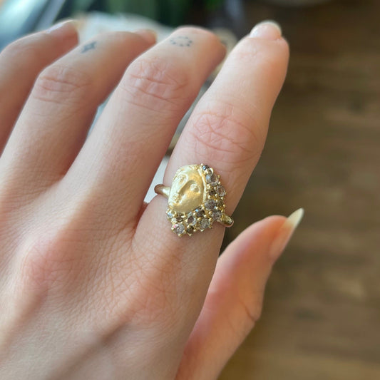 sybil diamond veil ring