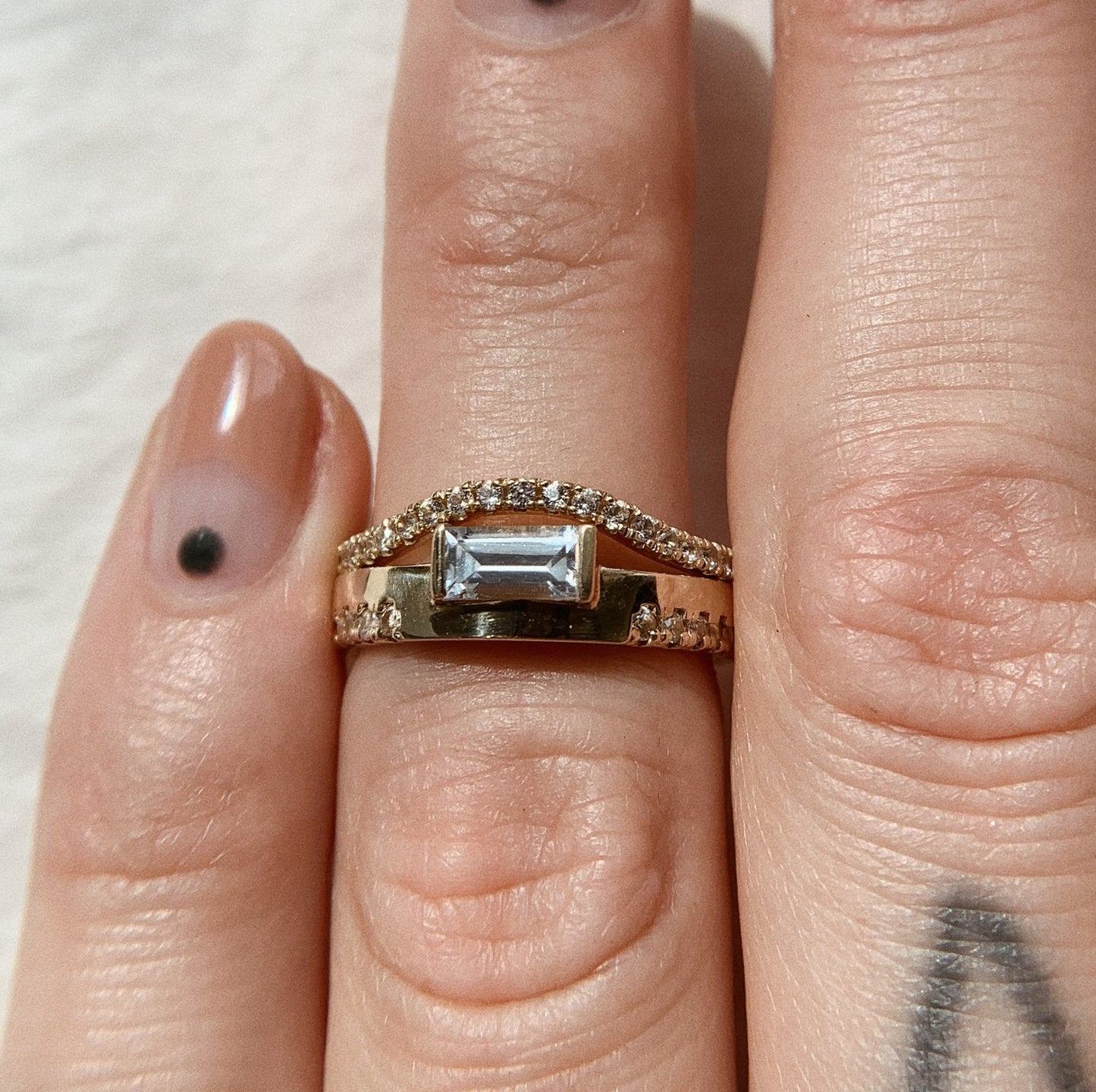 billie ring - grown diamond - made to order