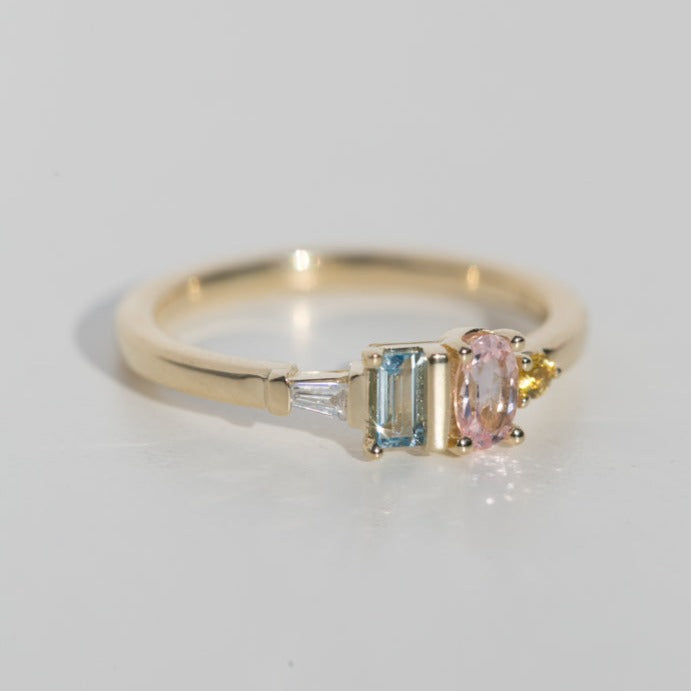 pastel geometric cluster ring