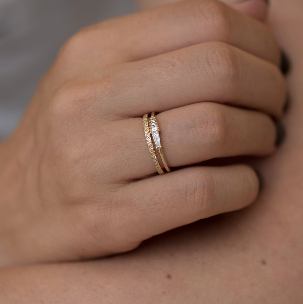 engraved diamond eternity band