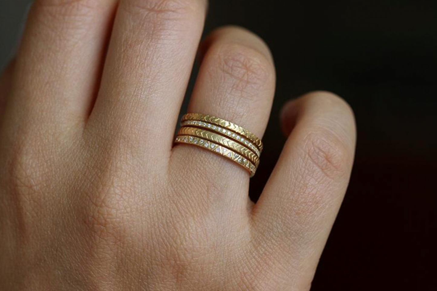 engraved diamond eternity band