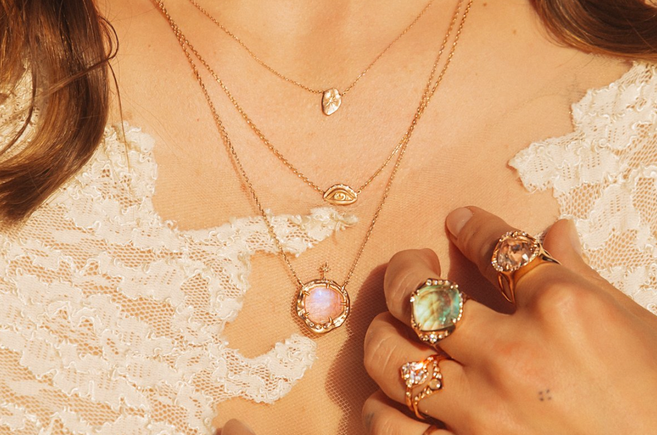 little star plate necklace