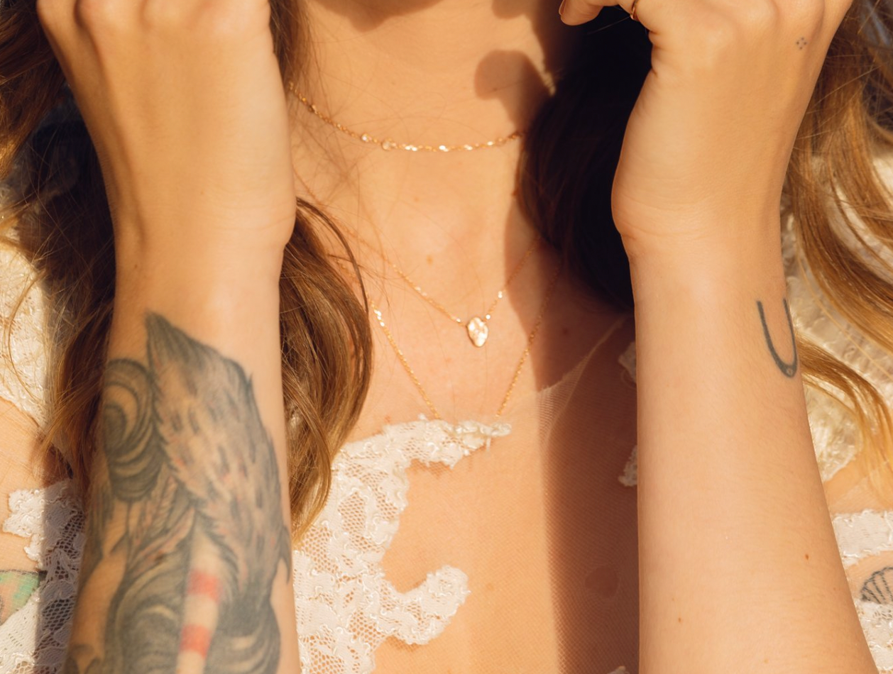 little star plate necklace