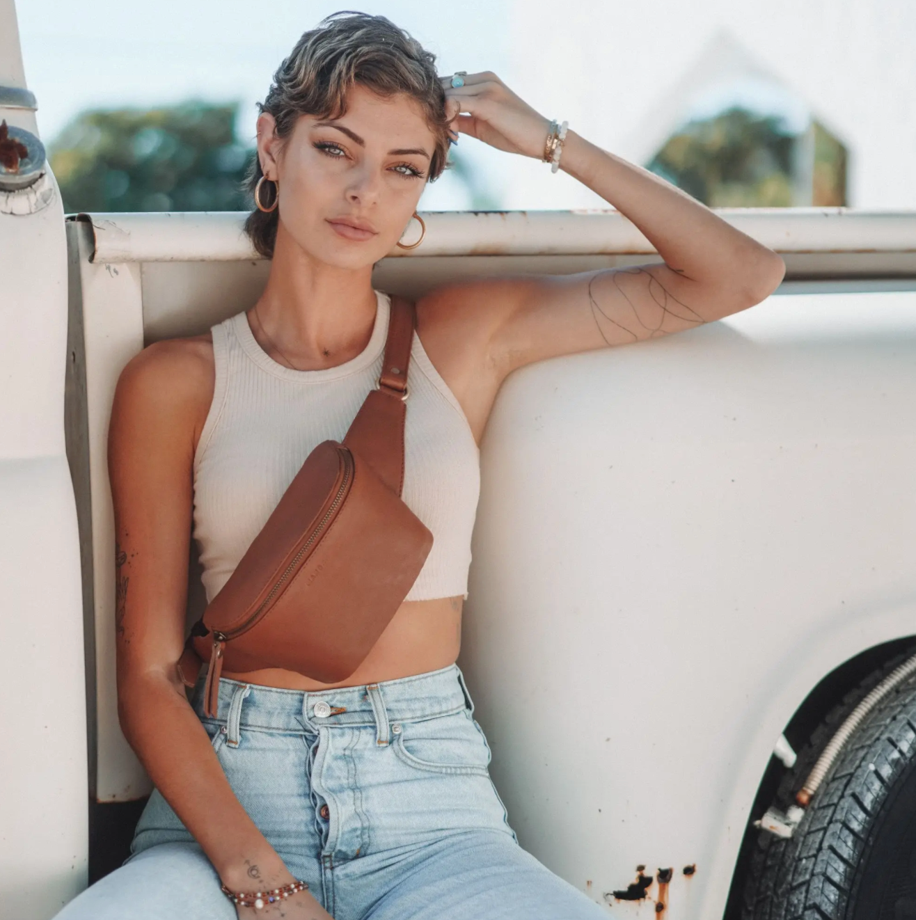 remy fanny pack - tan