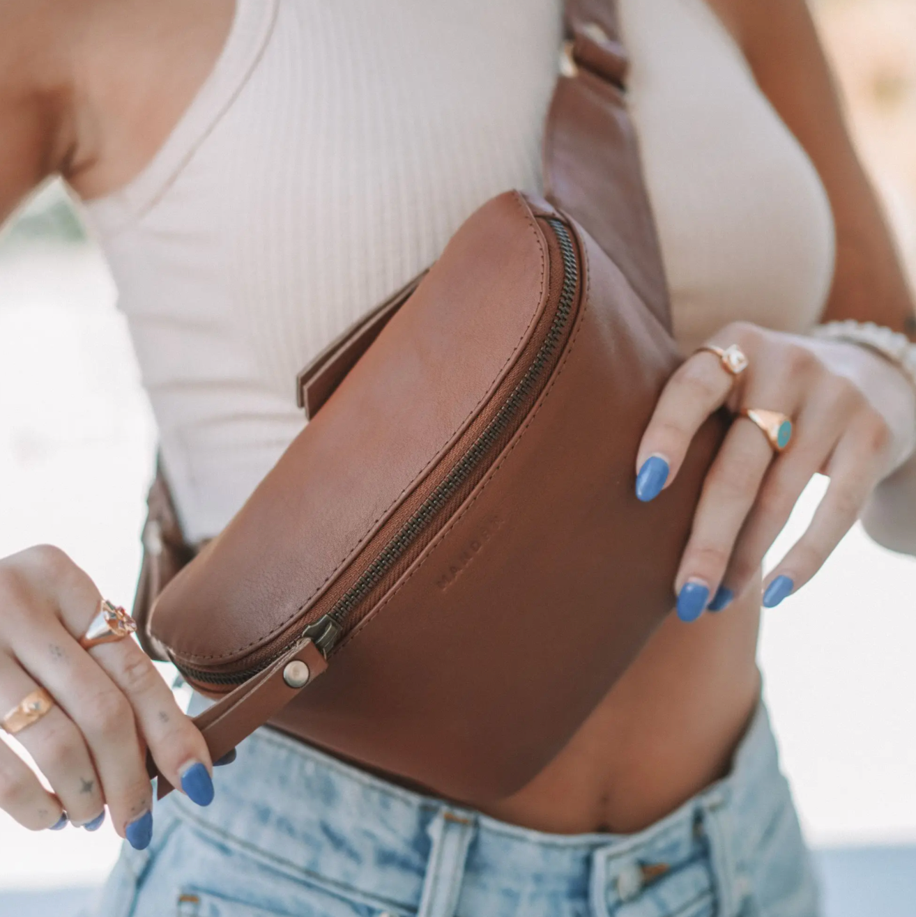 remy fanny pack - tan