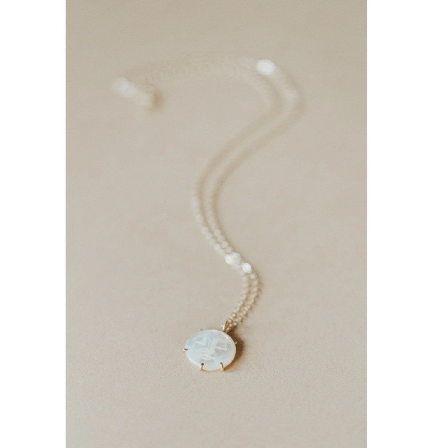 full moon necklace