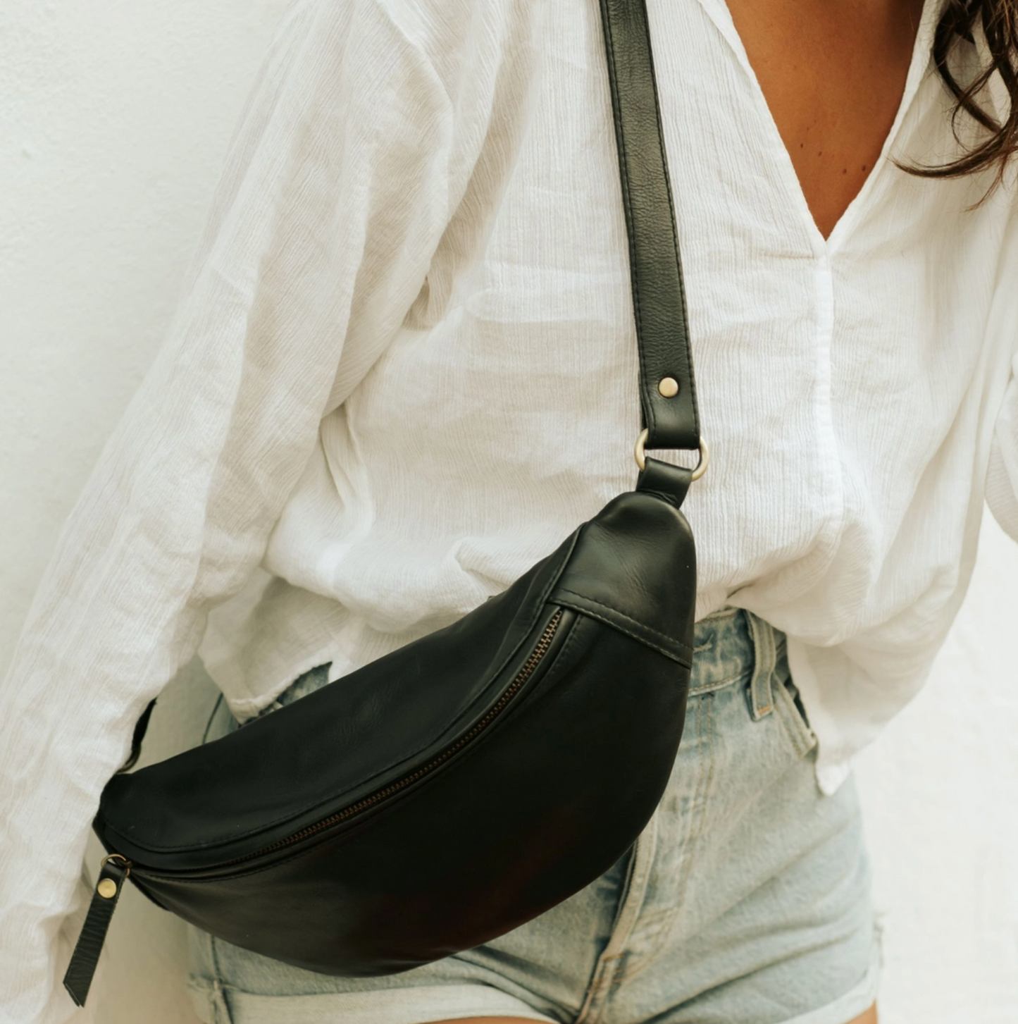 atlas fanny pack - black