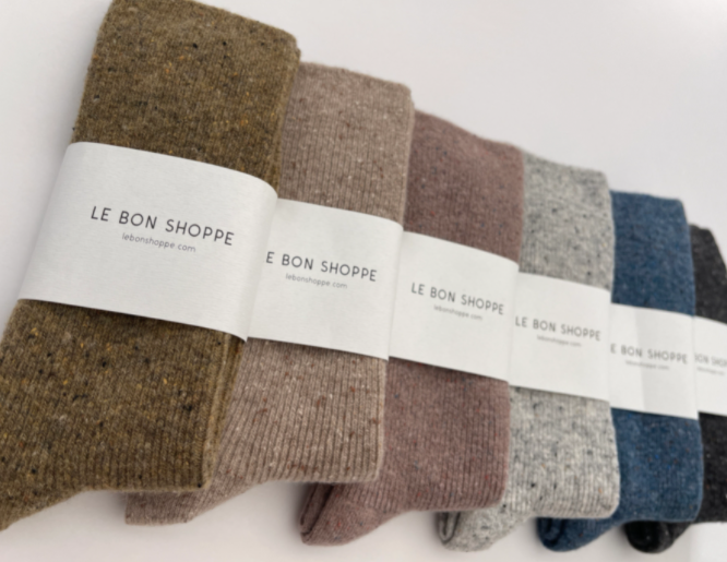 le bon shoppe / snow socks