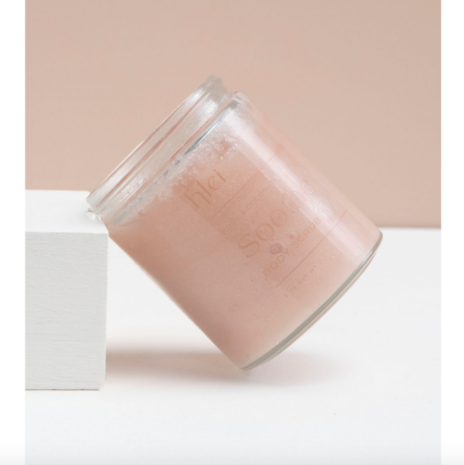 klei / soothe - body scrub - rose & coconut