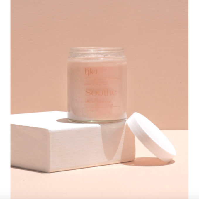 klei / soothe - body scrub - rose & coconut