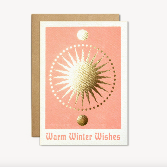 warm winter wishes card