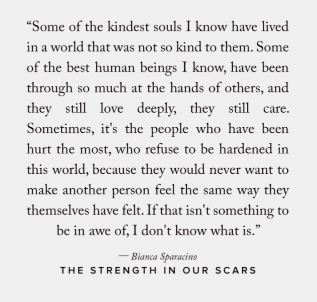 the strength in our scars