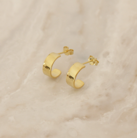 caroline semi hoop earrings