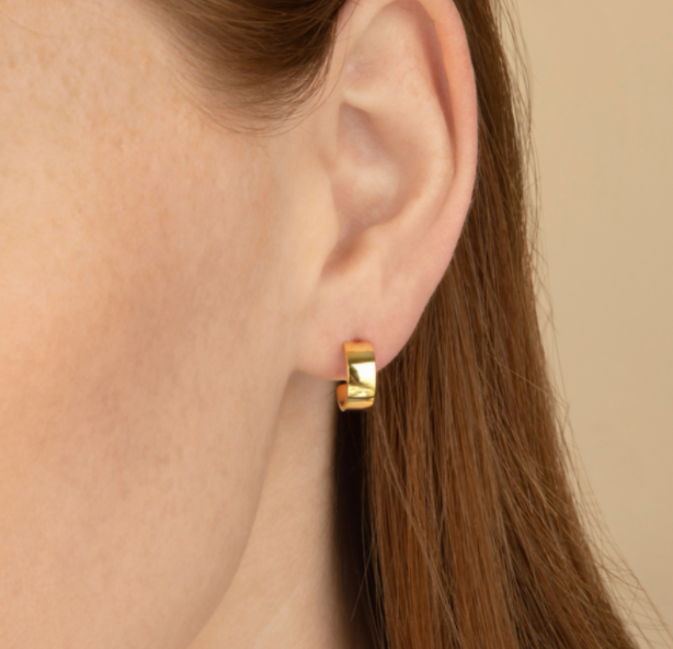 caroline semi hoop earrings