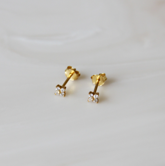 iris stud earrings