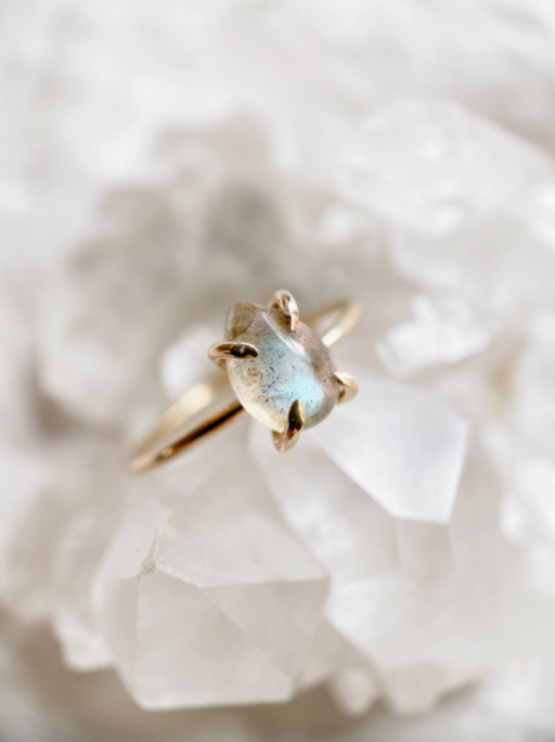 labradorite stacking ring