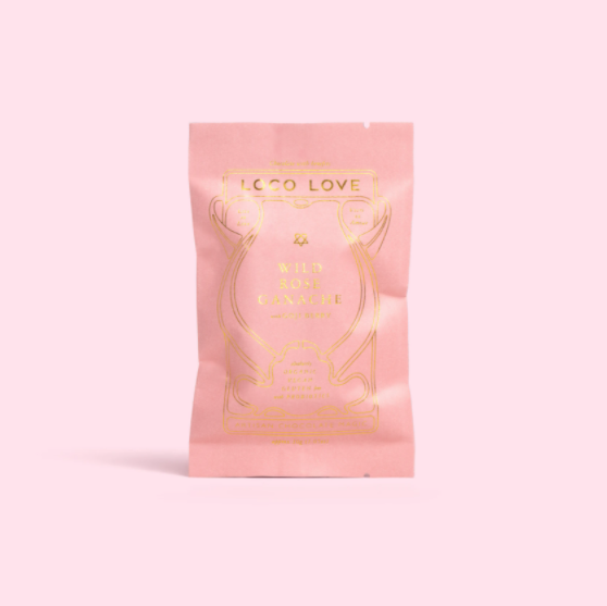 loco love chocolate / wild rose ganache