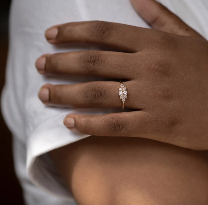 flora diamond ring