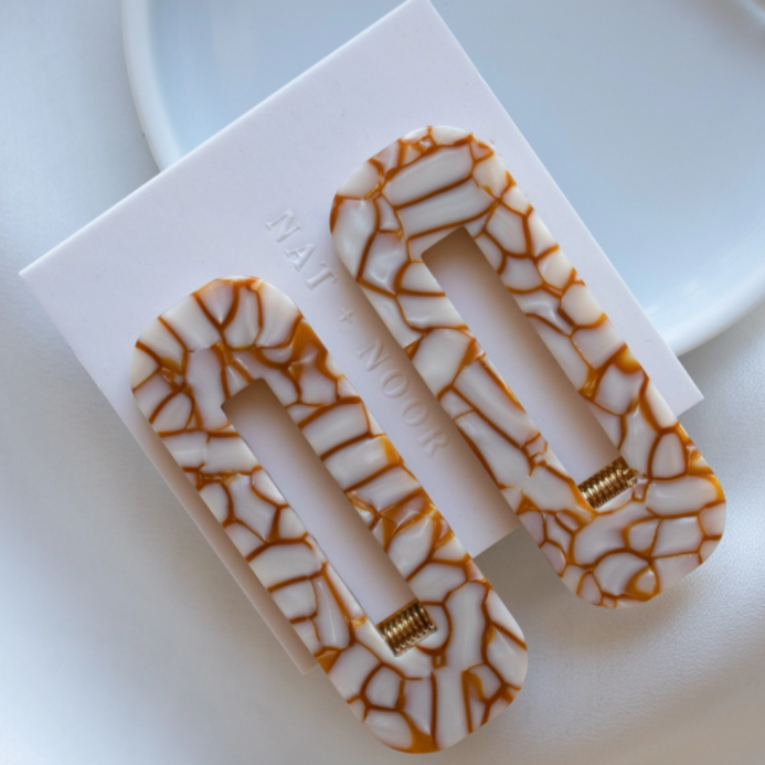 tortoise duo hair clips