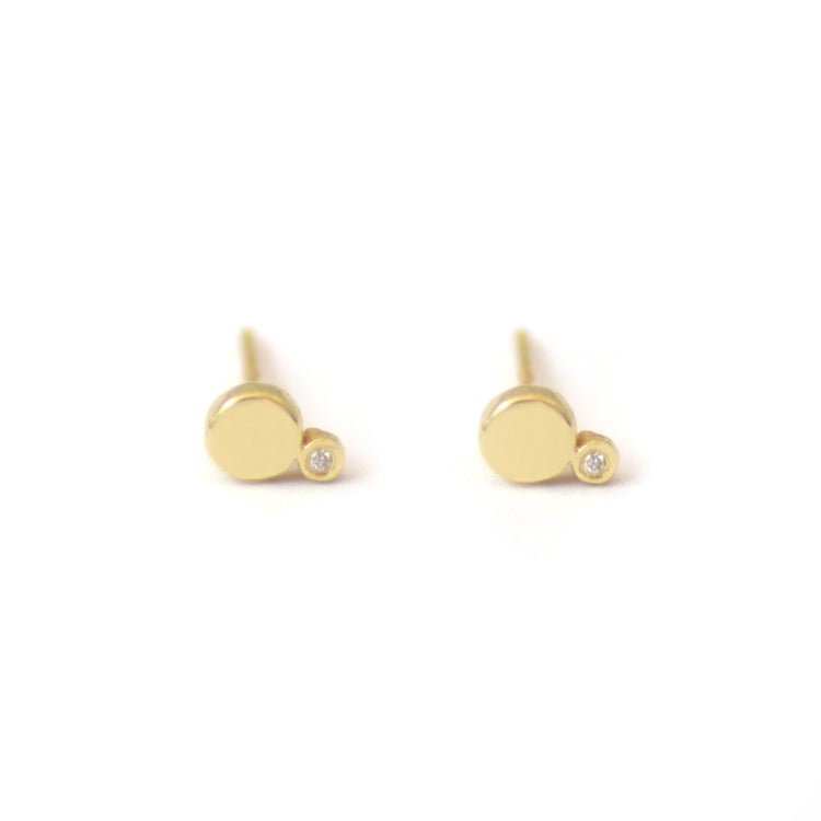 diamond siren stud earrings