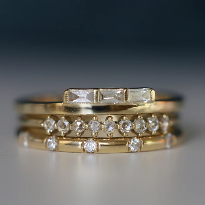 diamond dot ring - natural diamond