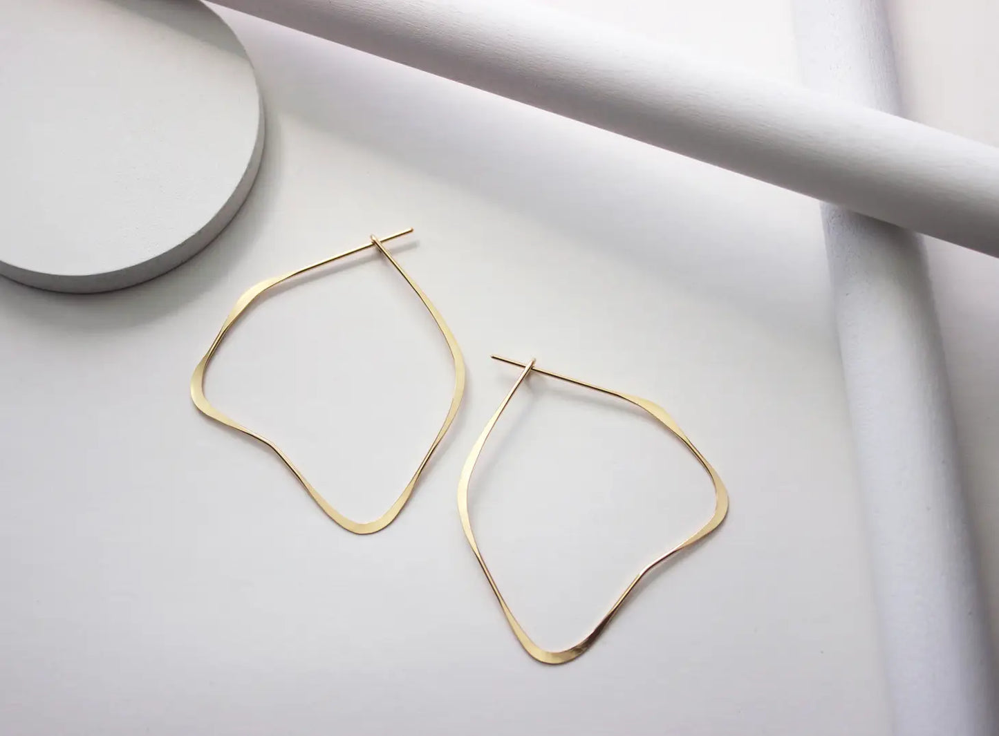 organic hoop earrings