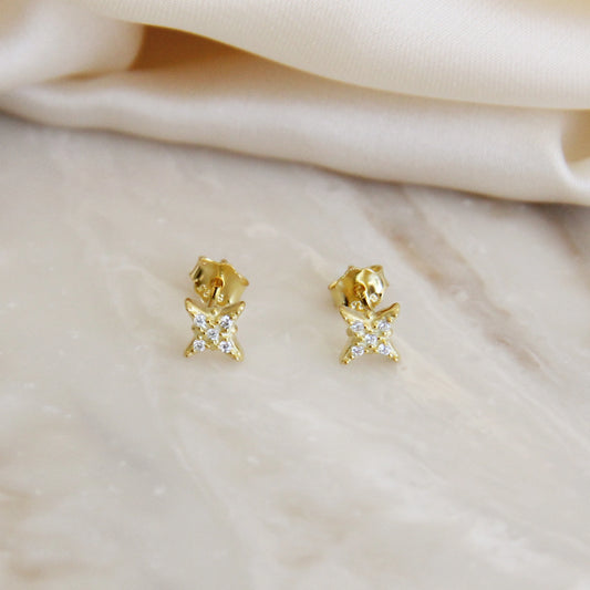 north star stud earrings