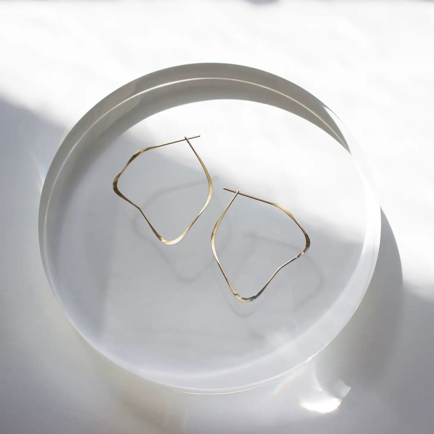 organic hoop earrings