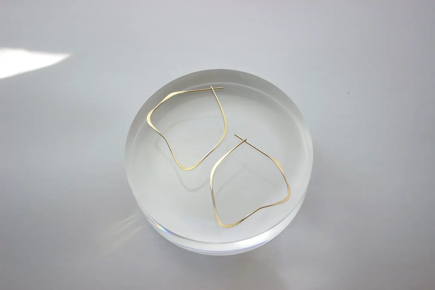 organic hoop earrings