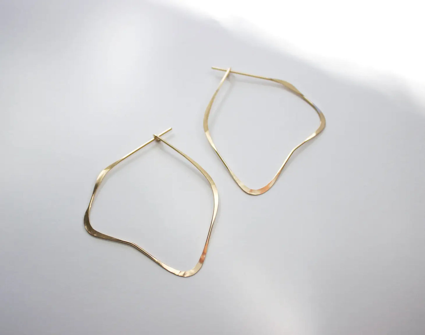 organic hoop earrings