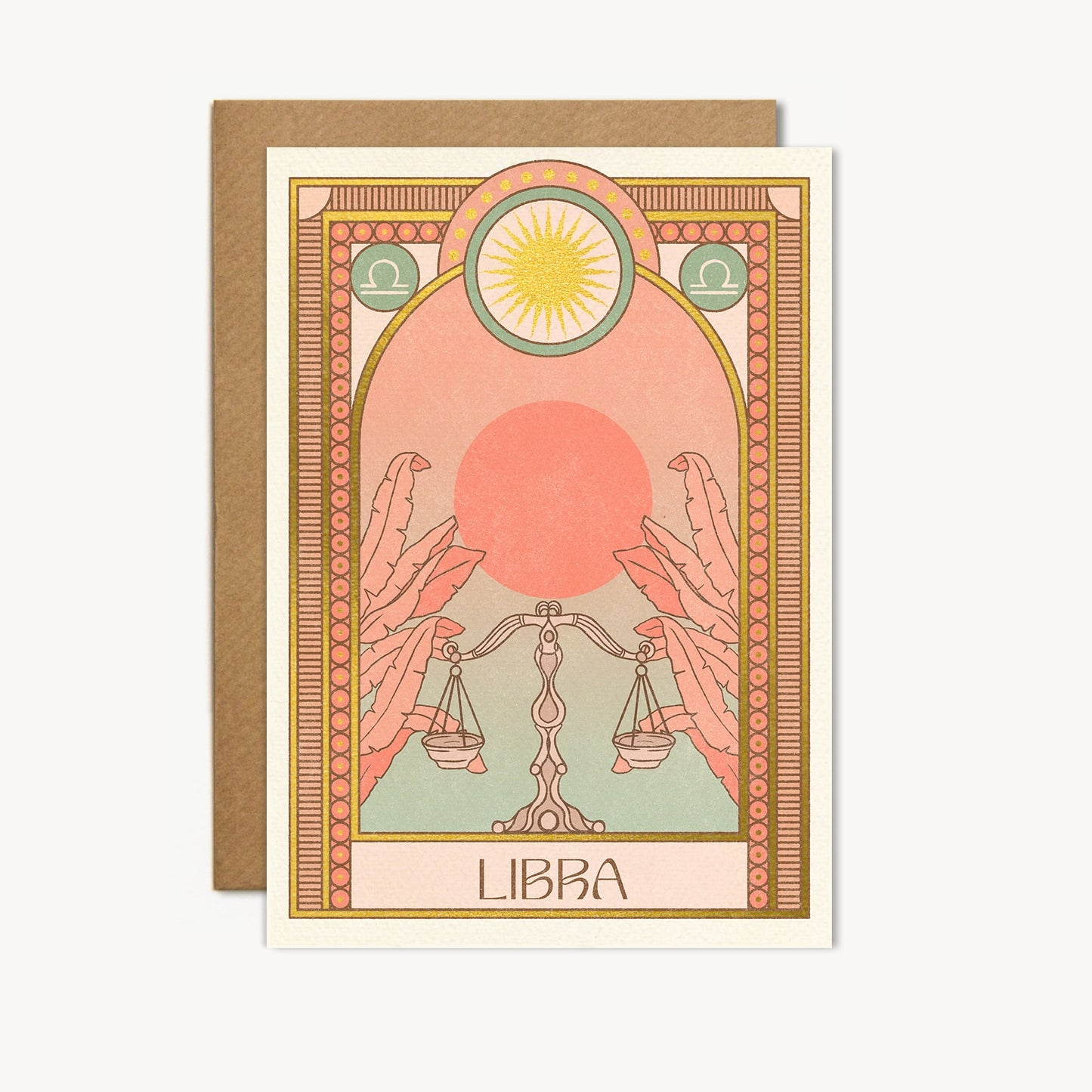 libra zodiac card